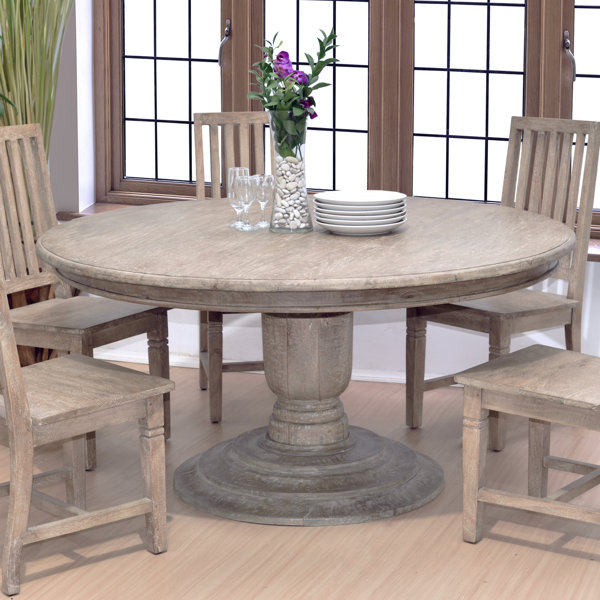 Ophelia & Co. Felecia Round Solid Wood Dining Table & Reviews | Wayfair